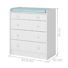 Cômoda Trocador York Branco