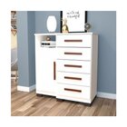 Cômoda Tuboarte Itaipu Sapateira 1 Porta 5 Gavetas