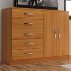 Cômoda Tulum 2 Portas 5 Gavetas Cinamomo - Panorama Móveis