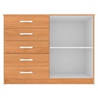 Cômoda Tulum 2 Portas 5 Gavetas Cinamomo - Panorama Móveis