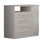 Cômoda Turmalina 4 Gavetas Com Sapateira  Sallêto Branco