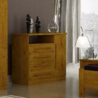 Cômoda Turmalina 4 Gavetas Com Sapateira  Sallêto Cedro