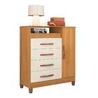 Cômoda Turquesa 1 Pt 4 Gv Off White E Carvalho