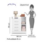 Cômoda Turquesa 1 Pt 4 Gv Quadriflex Color