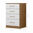 Cômoda Tyson Naturale Branco