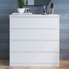 Cômoda Urban 4 Gavetas Branco - Manbel