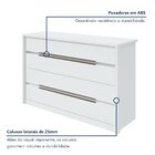 Cômoda Urban 8 Gavetas Espresso Móveis Branco