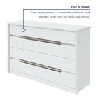 Cômoda Urban 8 Gavetas Espresso Móveis Branco