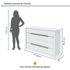 Cômoda Urban 8 Gavetas Espresso Móveis Branco