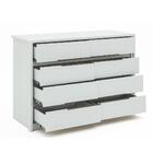 Cômoda Urban 8 Gavetas Espresso Móveis Imbuia Naturale/off Wh