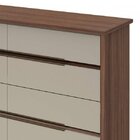 Cômoda Urban 8 Gavetas Espresso Móveis Imbuia Naturale/off Wh