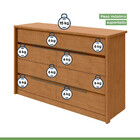 Cômoda Urban 8 Gv Amêndoa Clean