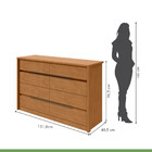 Cômoda Urban 8 Gv Amêndoa Clean