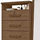 Cômoda Valência 1 Porta E 5 Gavetas – Móveis Lanza - Chocolate