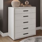 Cômoda Valência 5 Gavetas Branco - Politorno