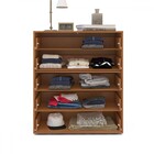 Cômoda Valência 5 Gavetas Creme/freijó - Politorno