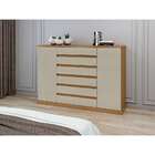 Cômoda Vedra 2 Pt 7 Gv Amêndoa Clean E Off White