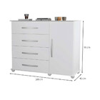 Cômoda Veneza 1 Pt 4 Gv Branca