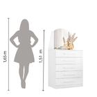 Cômoda Veneza 5 Gv Branca