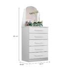 Cômoda Veneza 5 Gv Branca