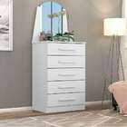 Cômoda Veneza 5 Gv Branca