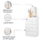 Cômoda Veneza 5 Gv Branca