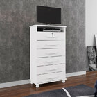 Cômoda Veneza 6 Gavetas – Móveis Lanza - Branco