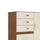 Cômoda Venus 1 Pt 4 Gv Castanho Wood E Baunilha