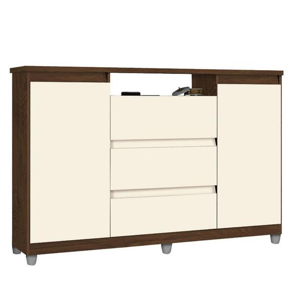 Cômoda Vênus 3 Gavetas Mel/pérola Primus Móveis Quarto