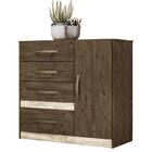 Cômoda Vênus Com Porta E 4 Gavetas Color Flex - Pr Móveis