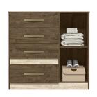 Cômoda Vênus Com Porta E 4 Gavetas Color Flex - Pr Móveis