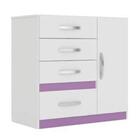 Cômoda Vênus Moval Branco / Lilás / Azul / Rosa