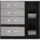 Cômoda Vênus - Moval - Preto / Cinza