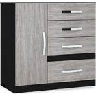 Cômoda Vênus - Moval - Preto / Cinza