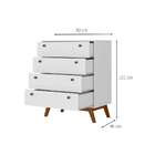 Cômoda Versalhes 4 Gv Branca