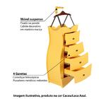 Cômoda Vestido 4 Gavetas Em Madeira Maciça/mdf - Cacau/ Laca