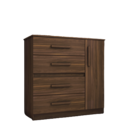 Cômoda Victoria 4 Gavetas 1 Porta Café - Geval