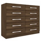 Cômoda Vitoria 10 Gavetas Cacau - Panorama Móveis