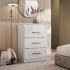 Cômoda Vitória 3 Gavetas Branco Moval