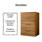 Cômoda Vitória 3 Gavetas Freijó Moval