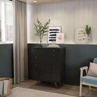 Cômoda Vitória 4 Gv Preta