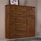 Cômoda Vitoria Plus 1 Porta 8 Gavetas Avelã Ipê