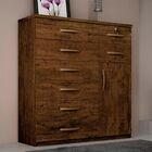 Comoda Vitoria Plus 1 Porta 8 Gavetas Com Chave Benetil Movei