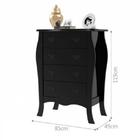 Cômoda Vitória - Preto