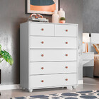 Cômoda Vittoria Em Mdp Com 6 Gavetas Branco Fosco Star Confort