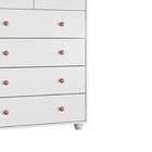 Cômoda Vittoria Em Mdp Com 6 Gavetas Branco Fosco Star Confort