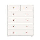 Cômoda Vittoria Em Mdp Com 6 Gavetas Branco Fosco Star Confort