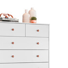 Cômoda Vittoria Em Mdp Com 6 Gavetas Branco Fosco Star Confort