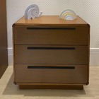 Cômoda Wave 3 Gavetas Com Puxadores Preto - Mel