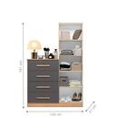 Comoda Whitby Nature/titanium